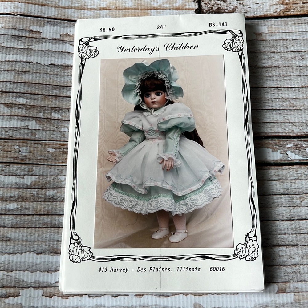 Yesterdays Childern 24” Doll Uncut Sewing Pattern